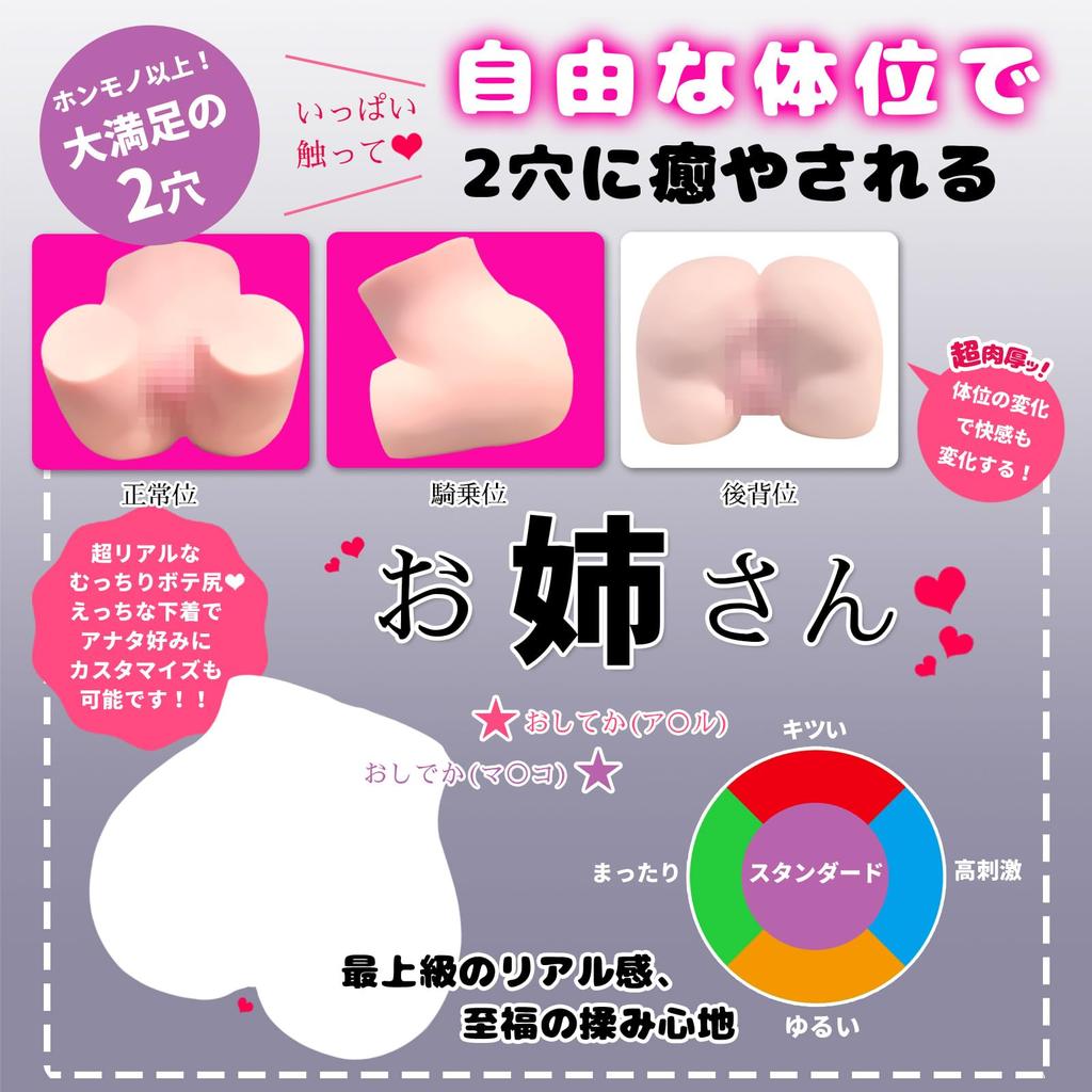 stationary onahole position popular among 2 large hip adult adult goods Onahole, onahole, [Any possible] Masturbation, men, 2.8kg, non-penetrating,