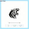 2D Flat Tiger Head Metal Wall Art, Premium Iron Sculpture for Indoor Outdoor Decor & Gifts
