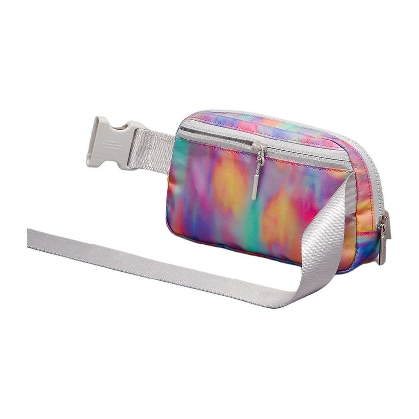 Lululemon Everywhere 1L Gradient Color Zipper Nylon Crossbody Waist Bag Regular Women Bags Multicolor LU9B48S-PWPM/VPOR