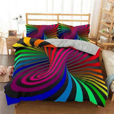 Phechion Psychedelic 3D Print Beding Set Soft Duvet Covers Pilowcases One Piece Warm Comforter Beding Sets Bedclothes Bed Linen K269