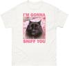 Im GONNA SNIFF YOU Cat Pattern Tshirt Casual Versatile Home Tshirt Black Pink Printed Summer Street Fashion Trendy Top