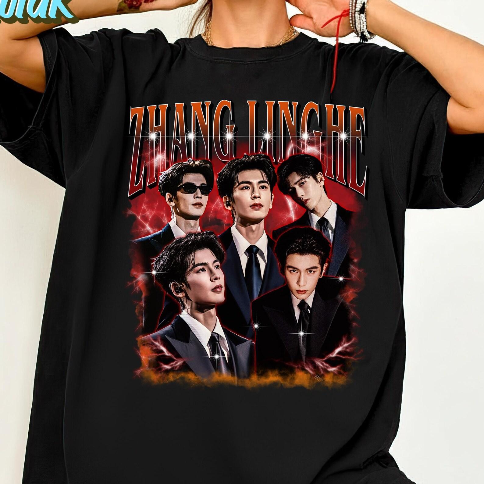 Zhang Linghe Vintage Shirt, C-Drama Fan Merch, Idol Inspired Tee, Zhang Linghe Bootleg 90s Shirt, Gift For Fan S