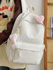 Stylish and Lightweight Solid Color Backpack for Middle School Girls, Spacious, Trendy Japanese Style, Cute and Versatile for School Use