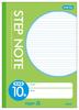 Sakura Study English 10 10 Books Cray-Pas Notebook, Ruled, Lines, N190(10), Yellow-Green,