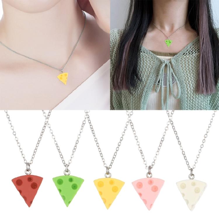 Käse-Anhänger Choker Modische Schlüsselbein-Kette Perfektes Geschenk für Freundin
