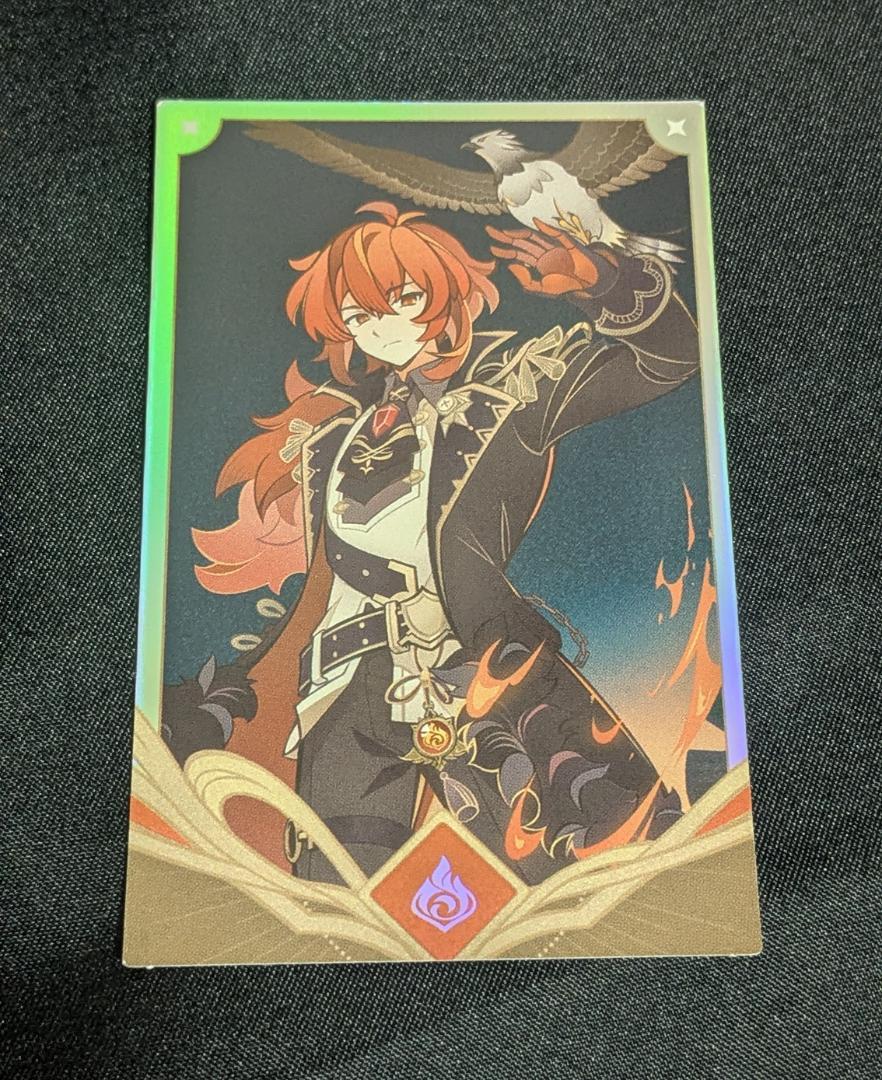 

[Б/У] Дилюк Seven Sacred Summon Случайная фотокарточка Кафе Genshin Impact в Сеуле, Корея, Эксклюзив