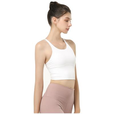 Komorebi Ohrstecker Sport-BH mit Bügeln Yoga Hoch Schlankmachend Alltag Damen Körbchen, Still-BH, Atmungsaktiv, Dehnbar, Halt, Schweißableitend,