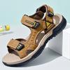 Large Size Summer Breathable Men's Sandals Wear Non-slip Cowhide Lightweight Outdoor Creek Beach Shoes Casual Shoes