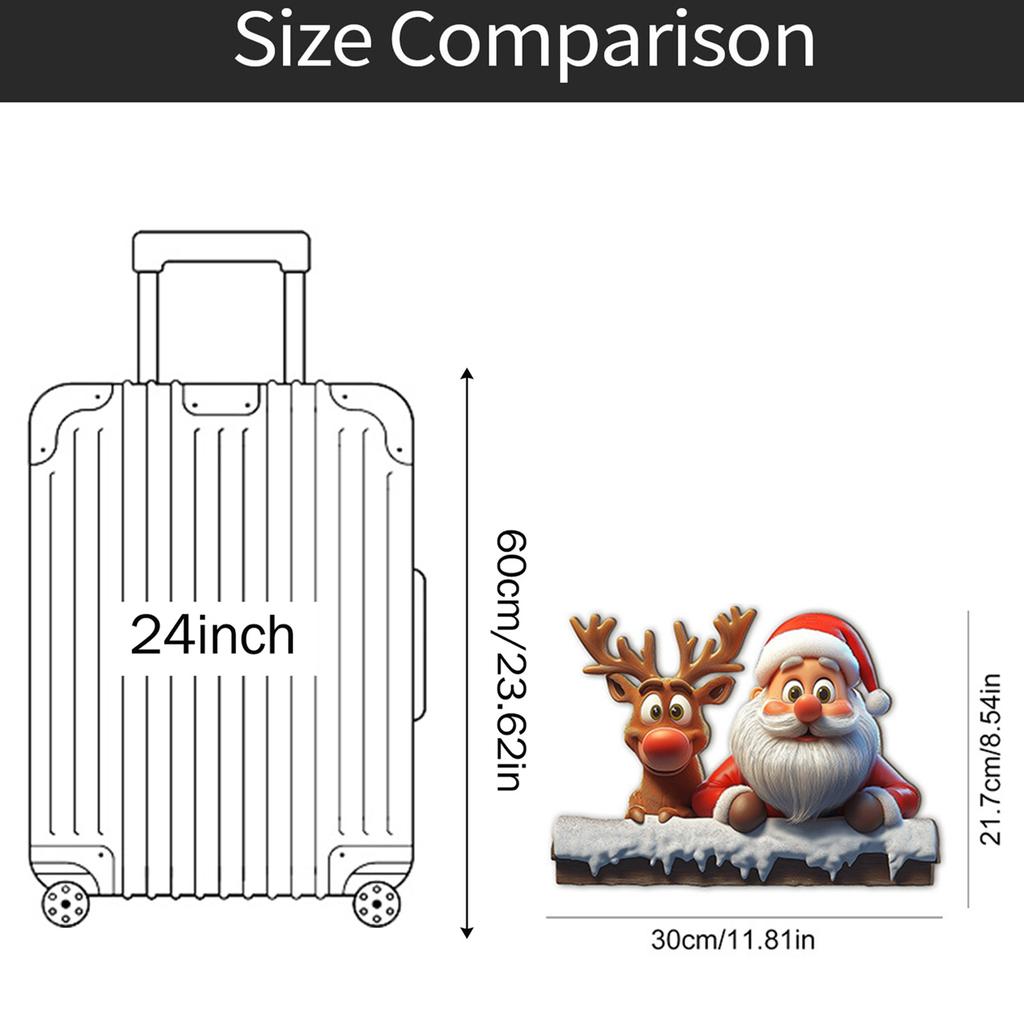 Christmas Garden Signboard, Wooden Courtyard Sign, Outdoor Winter Christmas Decoration, Family Front Door Decoration 2piece Set