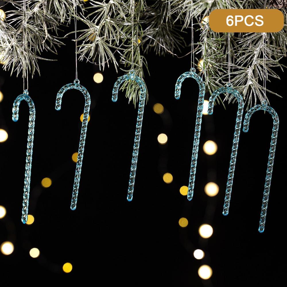 Shatterproof Acrylic Snowflakes Clear Simulation Xmas Tree Ornaments  Party Decor