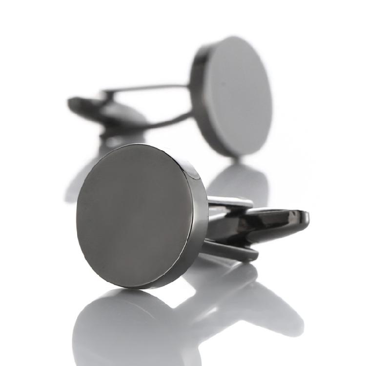 Round Cufflinks For Men Shirts Work Uniform Metal Cufflinks Decorative Shirt Cufflinks Cuffs Clip for Business Meeting
