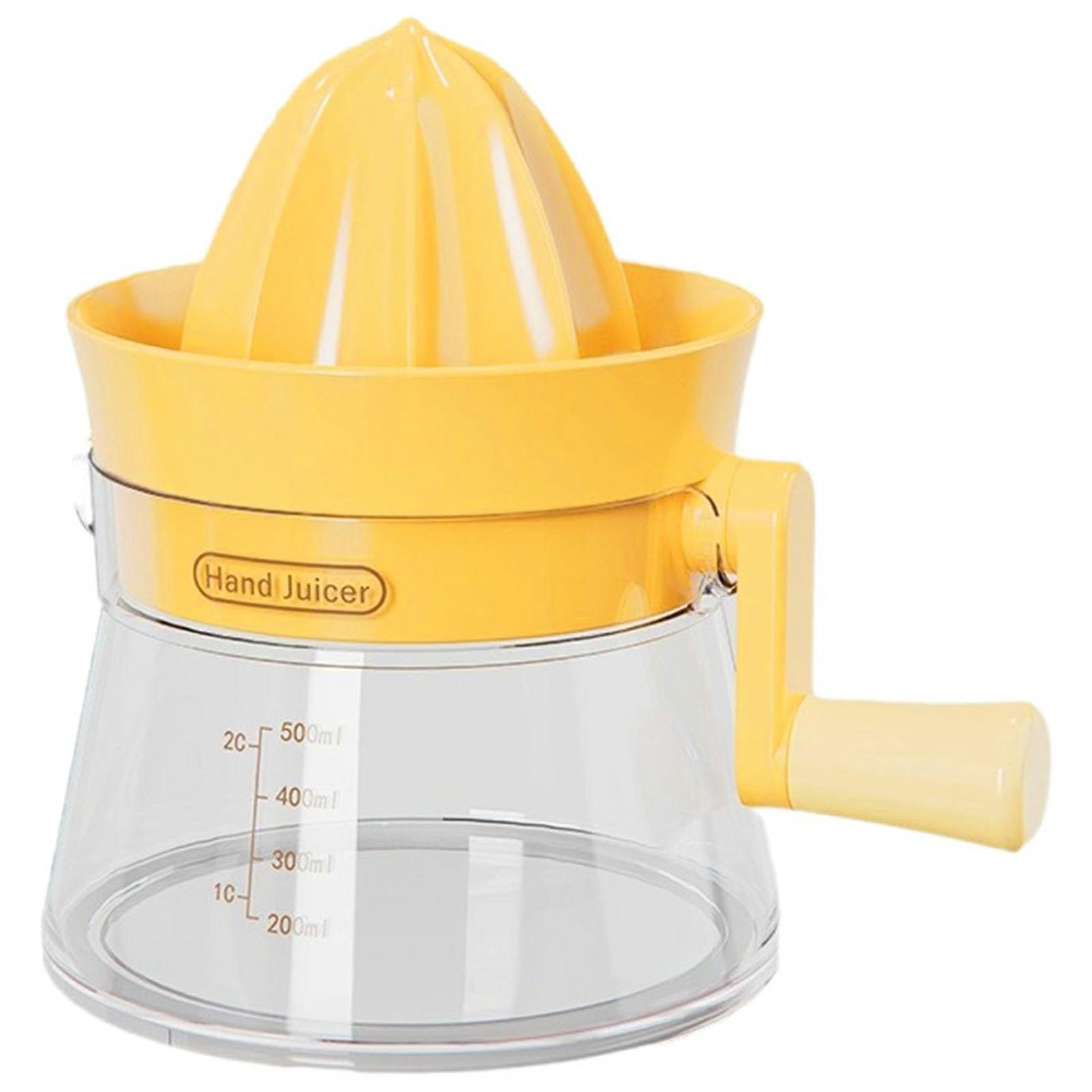 Manual Juicer Rotating Hand Crank Citrus Juicer Fruit Squeezer for Orange Lemon Watermelon (BPA Free, No FDA) A