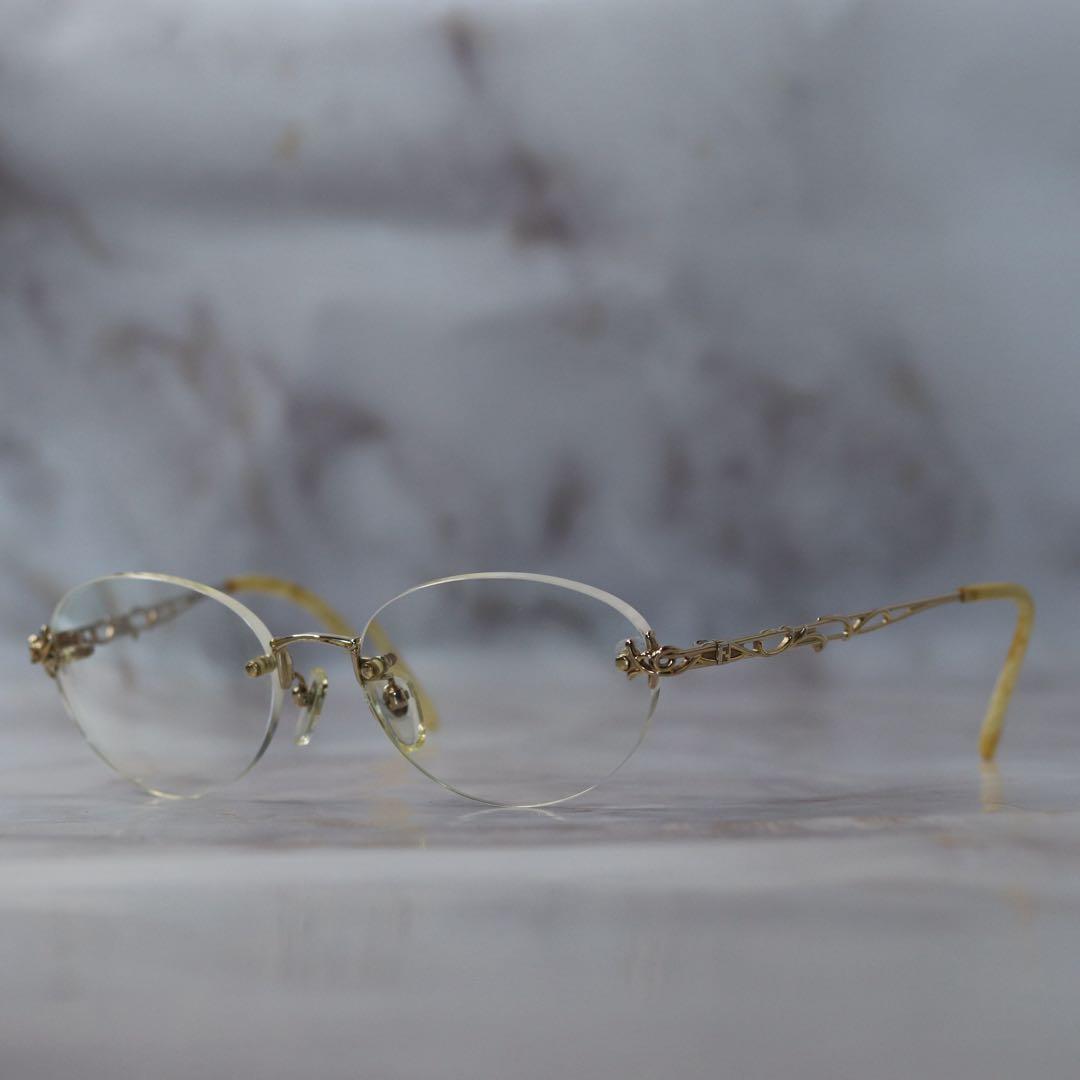 Used fendi archive y2k rimless oval retro glasses