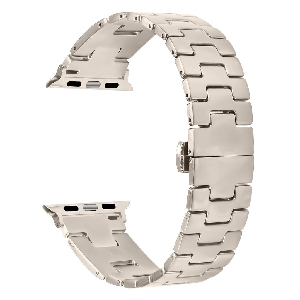 Replacement Strap for Apple Watch Series 10 Ultra 9 8 7 SE 6 5 4 3 2 1 46mm 49mm 45mm 44mm 42mm H Type Metal Watch Band