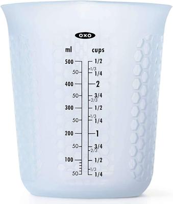OXO Ölçü Kabı Silikon Ölçü Kabı Orta 500ml Mikrodalga Güvenli