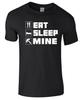 EAT SLEEP MINE Funny GIFT Unisex Kids/adults Top T-shirt