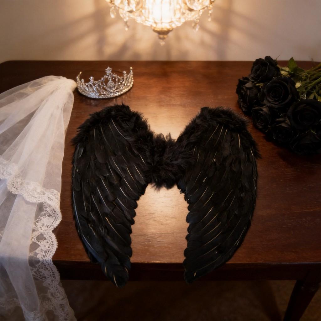 Angel Wings Cosplay Prop With Feather And Cardboard For Stage Performances