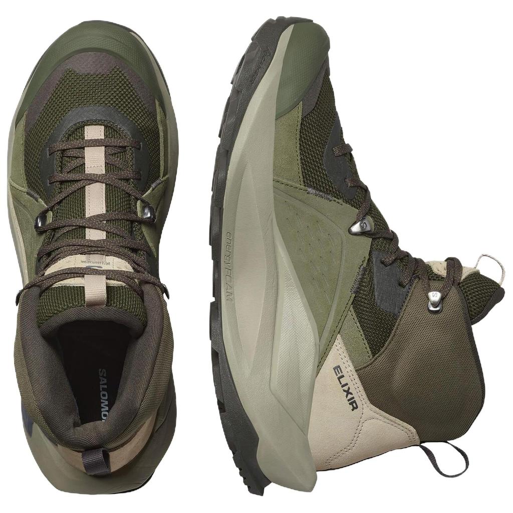SALOMON Elixir Durevole Antiscivolo Confortevole Durevole Stivaletti Uomo Stivali Verde Scuro L47697800