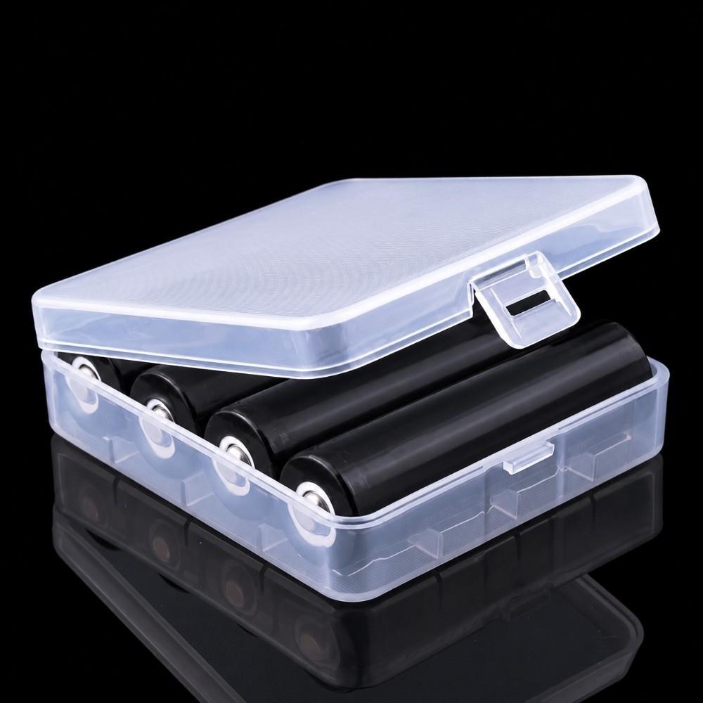 1pc 2/4x 18650 Battery Storage Box Durable Plastic Battery Container Battery Storage