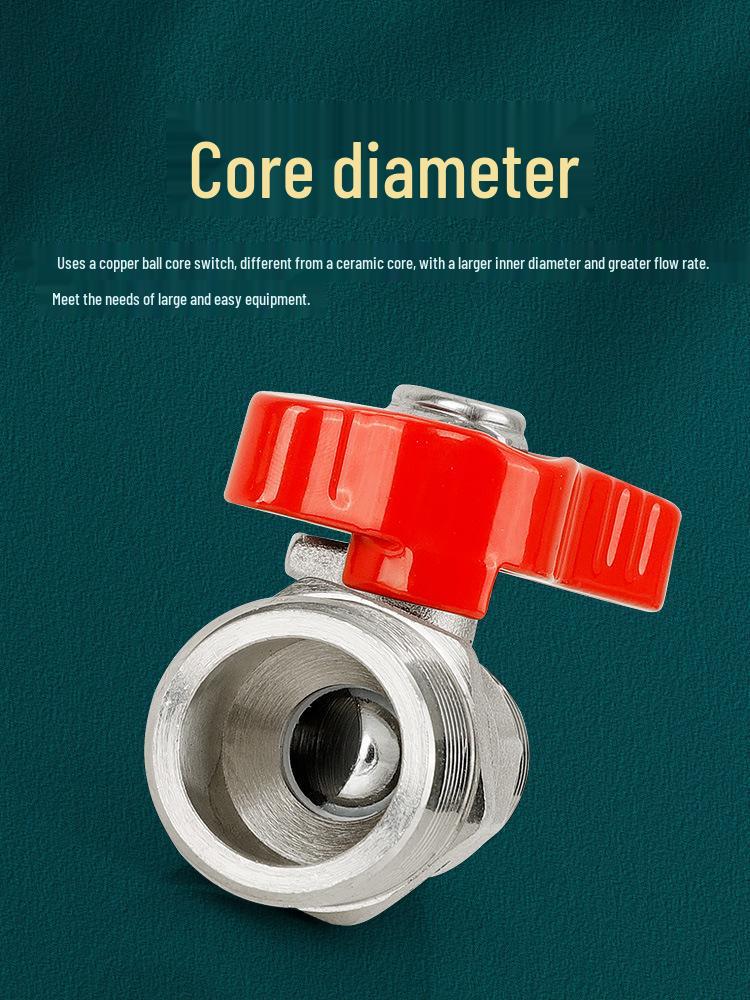 Copper Double Male Thread Valve Reducer: 6-point To 4-point Non-Stainless Steel for Gas/Water Heater Tap Pipe