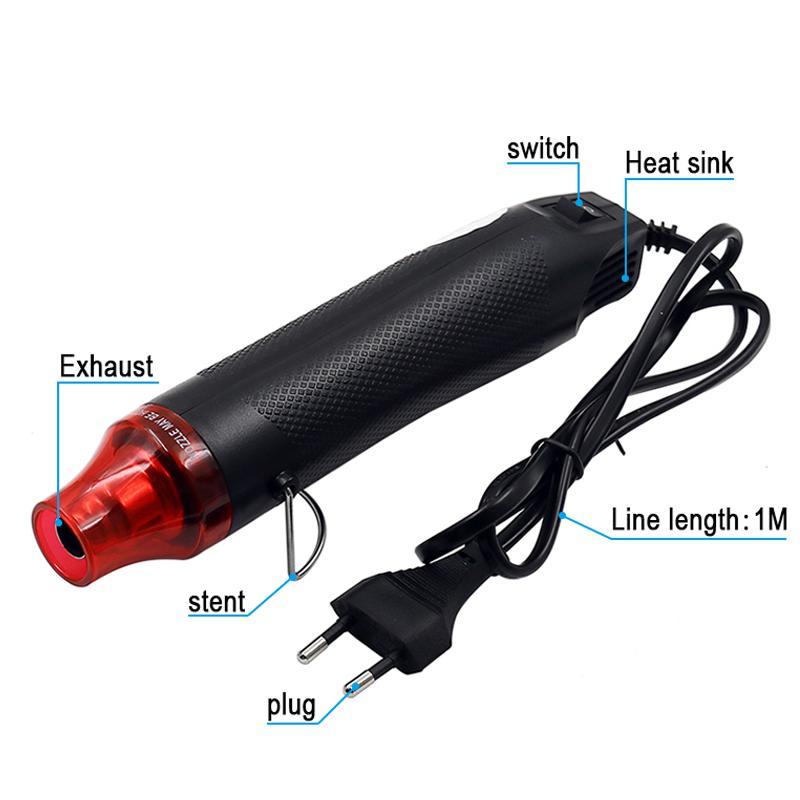 Hot Air Gun 300W 220V Ligthweight Handhold Electric Heat Air Shrink DIY Embossing Drying Paint Plastic Welding Tools