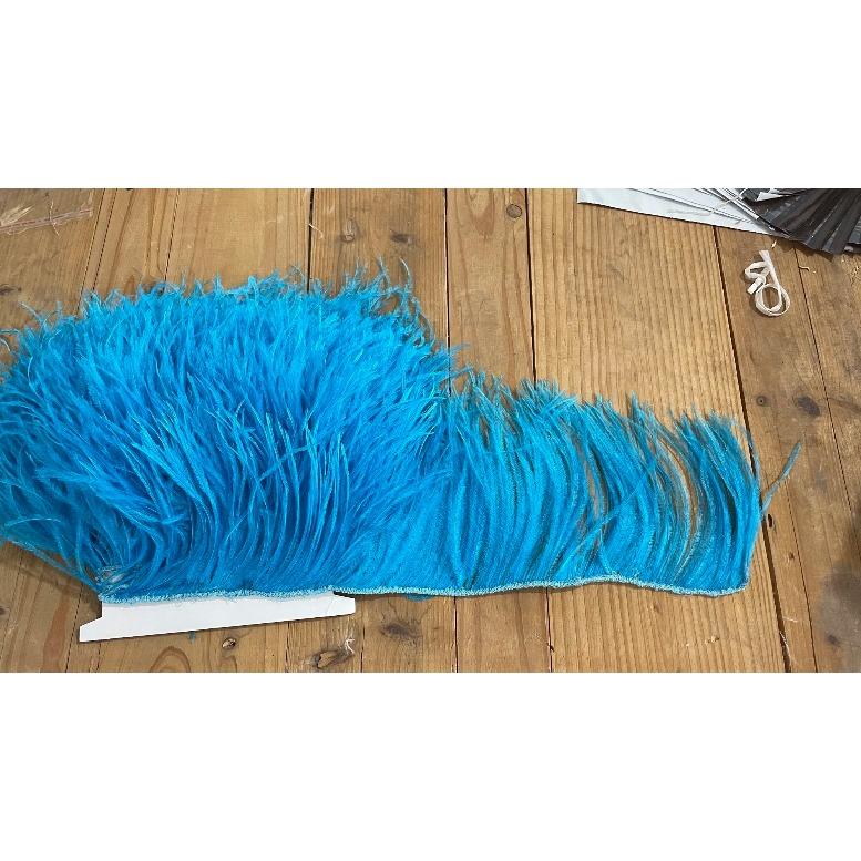 Feather White Ostrich Feather Trim for Wedding Party Dress Decorative Clothing Sewing Accessories 10-22cm Long Plume Fringe