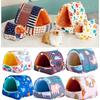 1Pc Small  Cute Hamster House Small Animal Sleeping Bed Soft Guinea Pig Nest Winter Warm Mat Mini Cage For Rabbit Squirrel