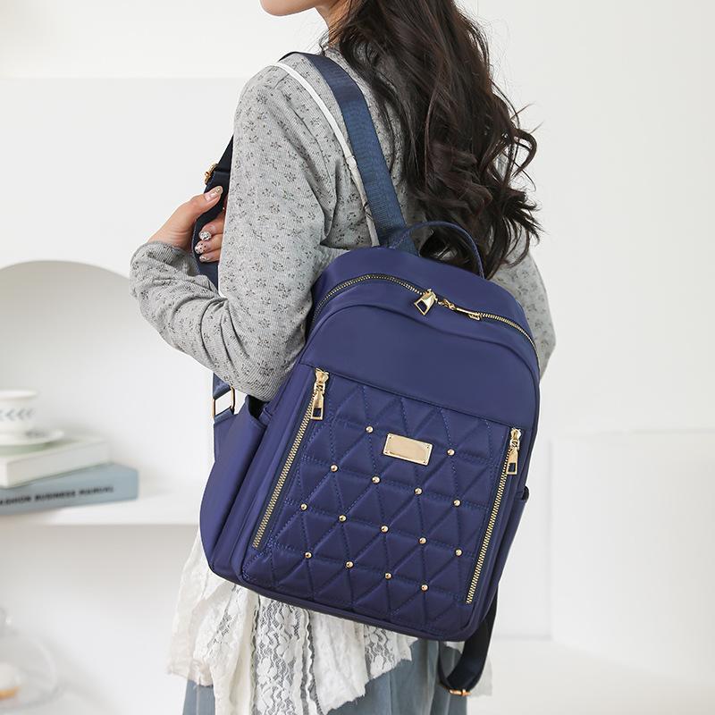 Backpack Women's Rivet Small Backpack Lightweight Travel Bag