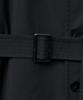 Noirer Synthetic Layered Trench Coat (Black)