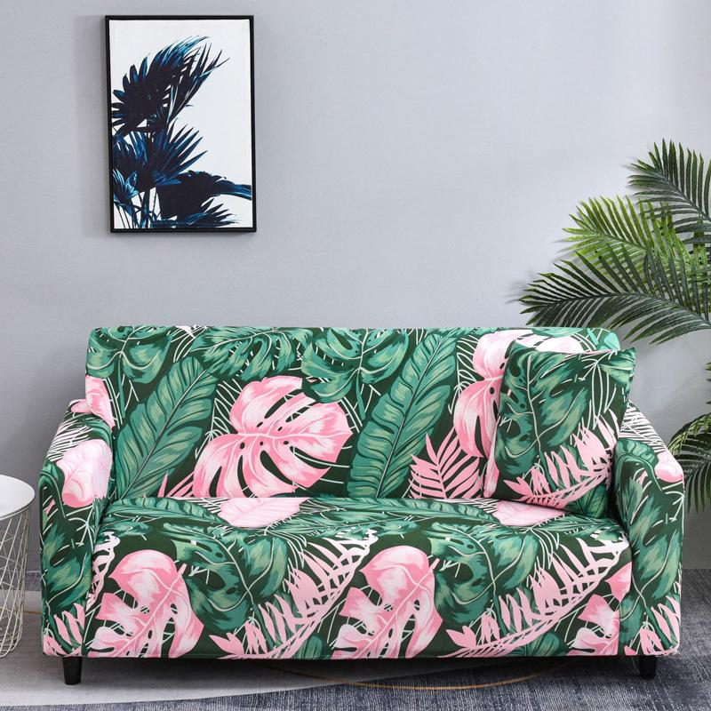 Floral Stretch Sofa Cover Couch Cover Slipcovers Armchair Corner Sofa Cover Chaselong Protector for Pets and Kids Fully Wrap