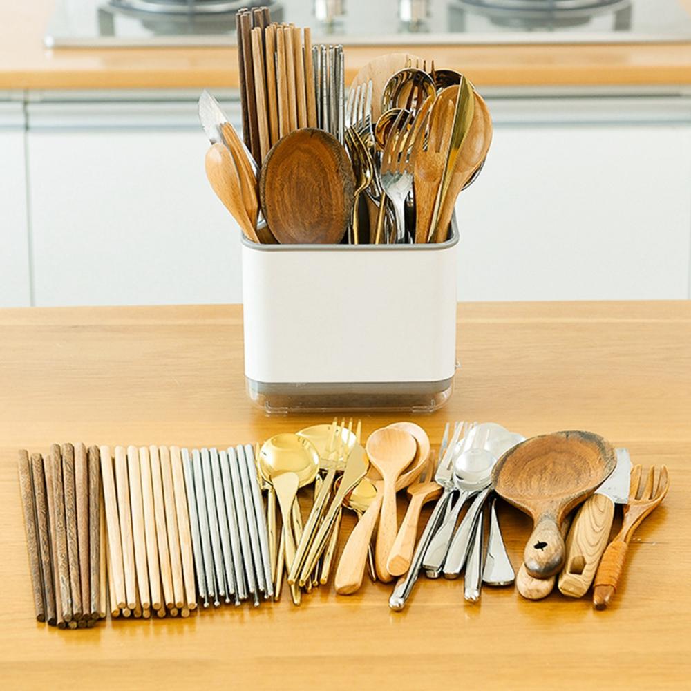 Rack Double Layer Drying Cutlery Drainer Basket Tableware Bucket Utensils Holder Chopsticks Tube