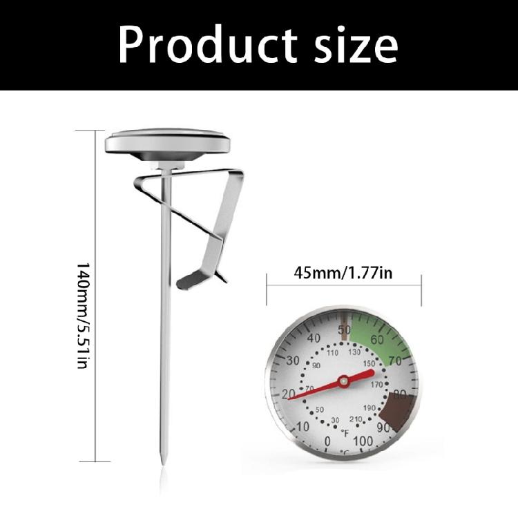 Hygienic Food Safe Thermometers With Quick Read Functionality For Coffee Brewing Milk Heating Applications