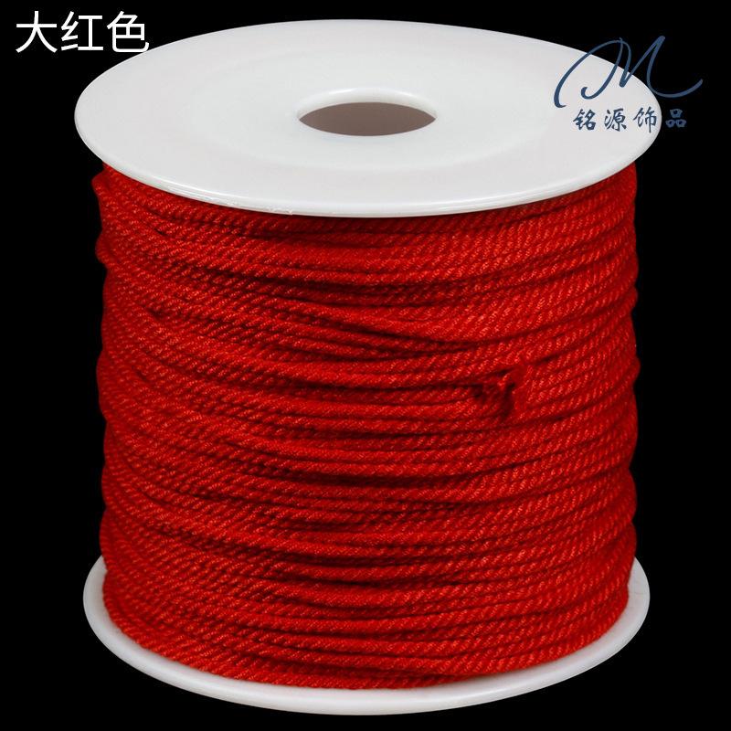 Large Roll Hand Rubbing Cotton Thread Rope Work In Progress Tibetan Play Rope Braided Rope Hemp Thread Pendant Rope Bracelet Rope Fringed Accessories