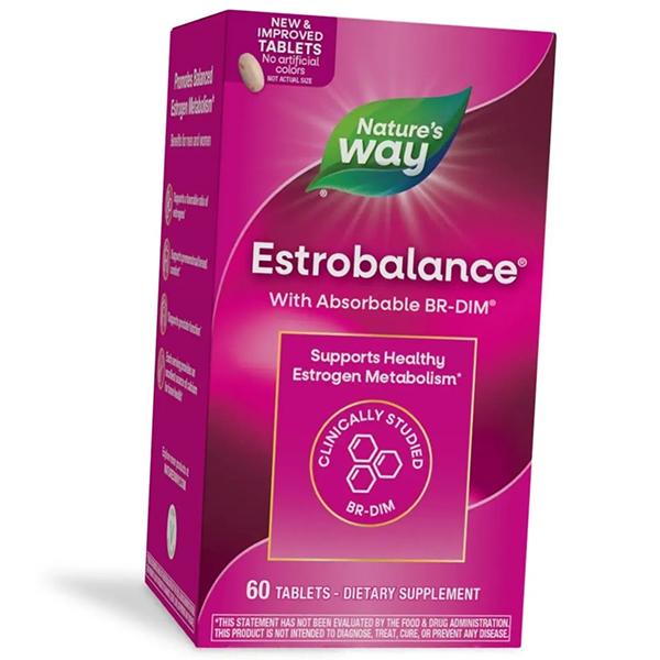 Здоровый метаболизм эстрогена с дииндолилметаном, EstroBalance with Absorbable BR-DIM, Nature's Way  60таб (72344008)