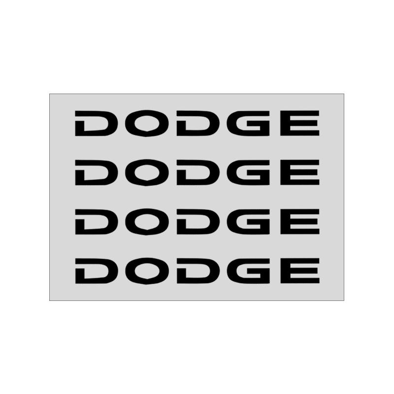 

4 шт. Наклейки на ручки дверей автомобіля, наклейки на шини, дзеркало заднього виду, емблема для Dodge Journey Ram 1500 Durango Challeager NITRO SRT Charger Avengr чорний