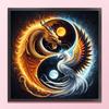 Tai Chi Yin Yang Full 11CT DIY Stamped Cross Stitch Kits 40x40cm Printed Cross-Stitch Kits for Adults Home Decor
