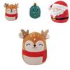 Squishmallow Plüschtier Weihnachtsmann Weich und Kuschelig Weihnachts Stofftier Puppe Für Kinder Geburtstagsgeschenk