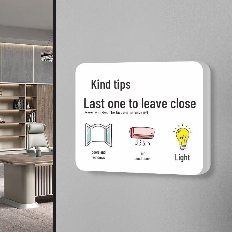 WEZHO PVC Reminder Sign