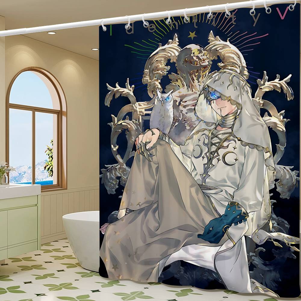 Identity V Game Shower Curtain With Waterproof And Mold Resistant Shower Curtain Polyester Durable Bathroom Screen With Hook