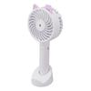 Handventilator mit Kühlnebel, USB-wiederaufladbarer persönlicher Ventilator, Batteriebetriebener Mini-Ventilator mit 3 Geschwindigkeiten, Leichter ultra-portabler Ventilator für Sommerreisen und