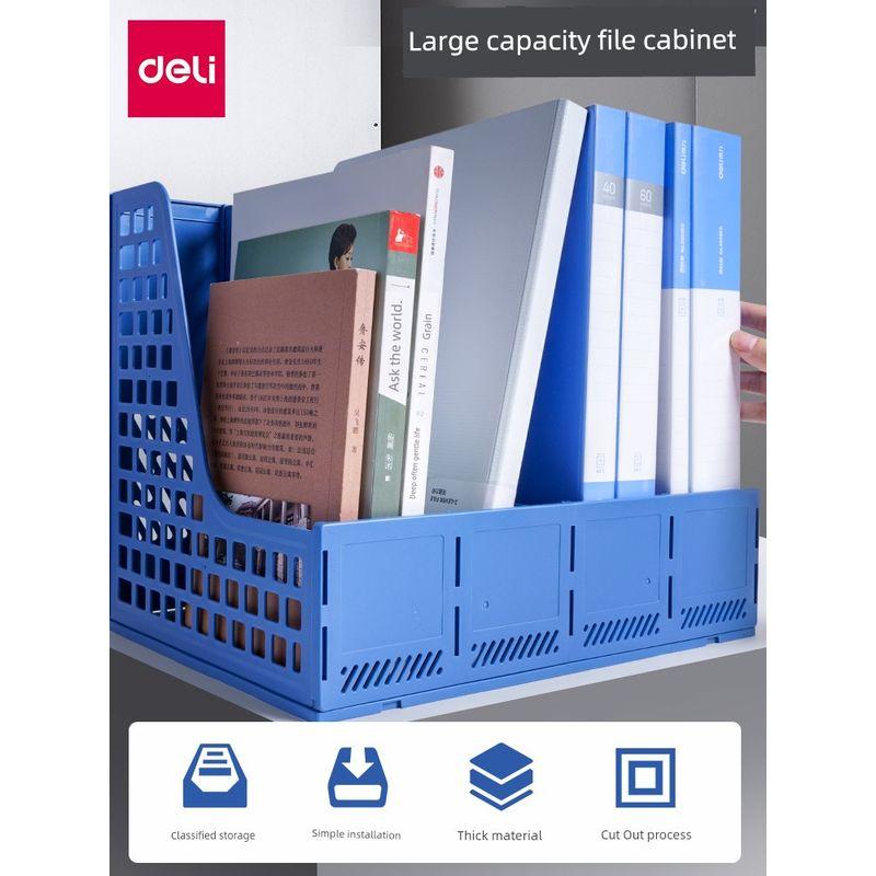 Deli Four-Column Storage Box Desktop Student File Rack