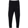 Solid Color Logo Print Lace-Up Slim Fit Tapered Retro Sport Splicing Knitted Pants Men Bottoms Black HV0960-010