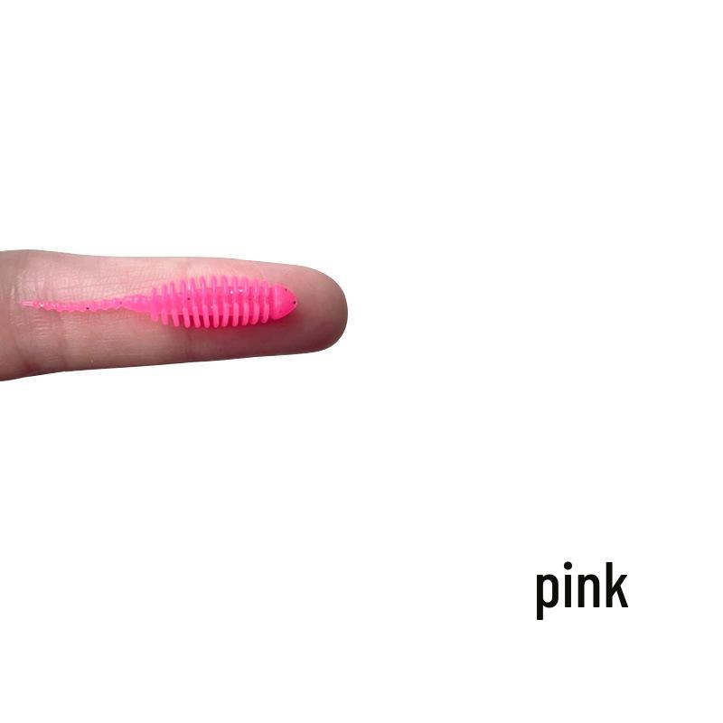 Nadel Schwanz 3,5cm Grundfischen Köder - 10 Weichköder für Rapfen, Barsch, Mandarinfisch, Je 0,2g