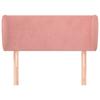 Headboard with Ears Pink 83 X 23 X 78 88 Cm Velvet