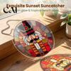 Stained Glass Window Art Christmas Acrylic Puzzle Suncatcher, Holiday Tree Snowman Stockings Red Bird Sun Catcher Suncatcher Kit for Adults,