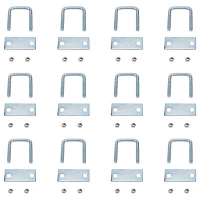 4pcs Sturdy Galvanized Steel U Bolt Clamps Secure Leaf Spring Accessory for Truck Trailer Stability And Smooth Ride