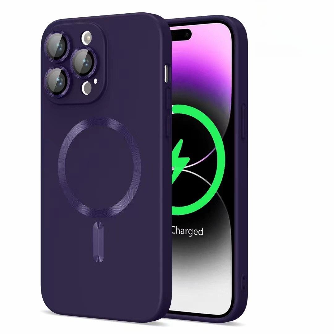 

Подходит для Apple 15 Чехол для мобильного телефона Magsafe Magnetic 16pro Wireless Charging IPhone 13 Semen Hole CD Pattern Защитный чехол Apple 15ProMax