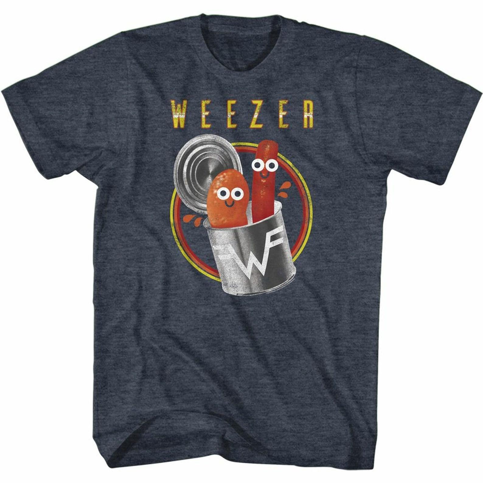 Weezer Pork and Beans Темно-синий меланж Взрослая футболка L