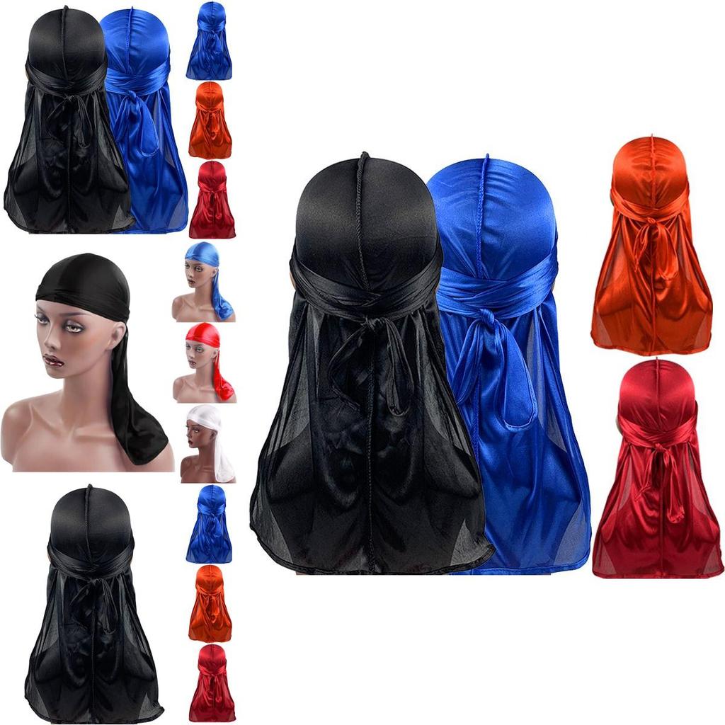 Elegant Unisex Pirate Cap Wrap Made Of Breathable Imitated Silk For Outdoor Activities