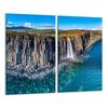 Glas-Schneidebrett 2x 30x52 Landschaft